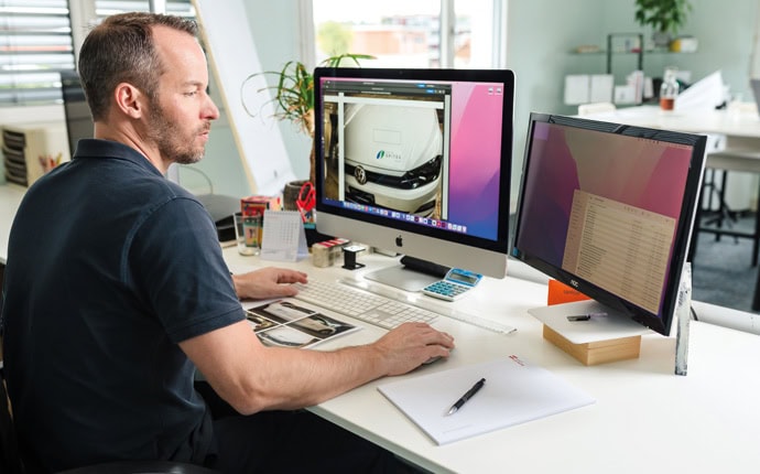 Layoutarbeiten und Datentechnik für Beschriftungen und Displays