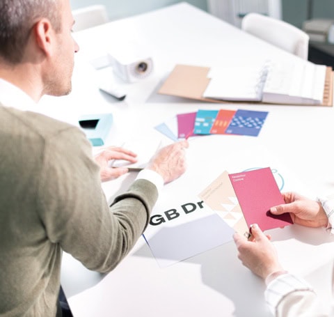 Bemusterung und Probedruck