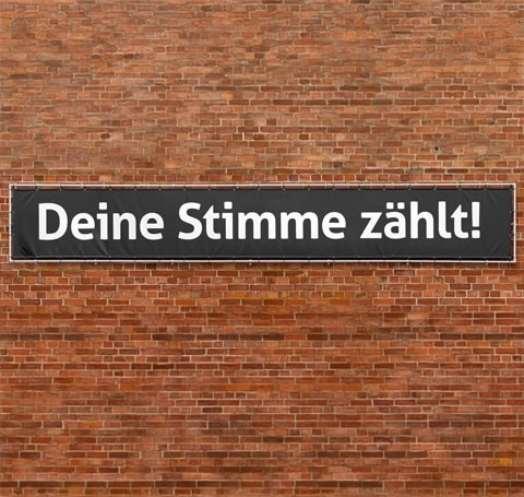 Blachen für Wandbeschriftungen