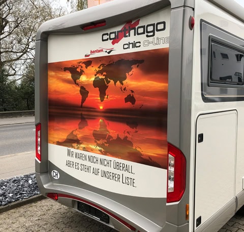 Wohnmobilbeschriftung